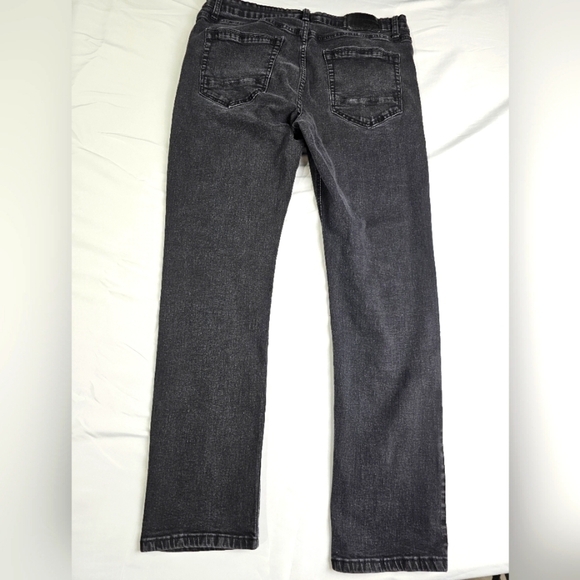 Hudson & Barrow Mens 36×32 Slim Stretch Black Distressed Jeans - Picture 2 of 12